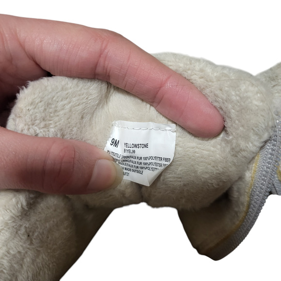 JBL white faux fleece winter ankle boots with zippers gently used, size 9 - Picture 5 of 7